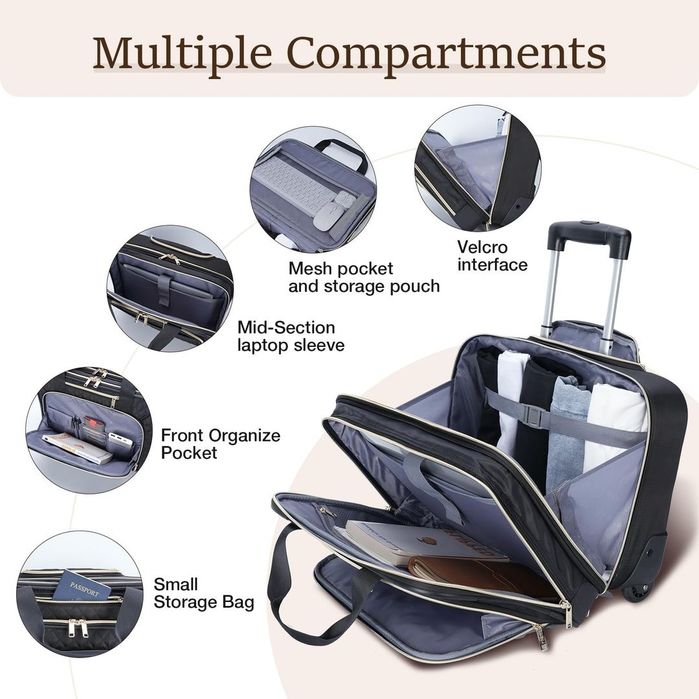 Geanta Laptop Troller Lekespring 15.6” Business Carry-On