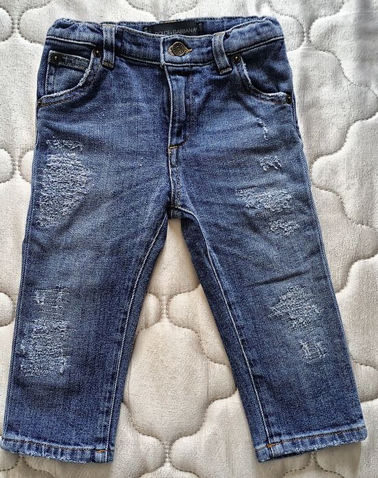 Джинсы на мальчика от Dolce Gabbana made in Italy оригинал на 1-2 года
