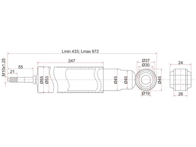 Амортизатор Toyota Land cruiser