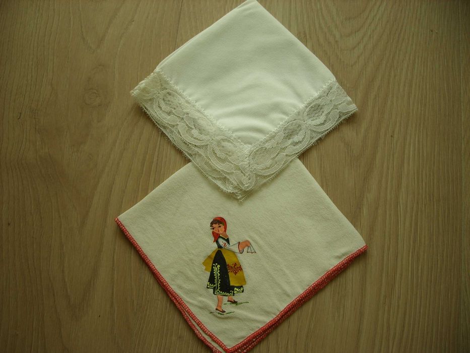 Носни кърпи от плат, жарсе и коприна