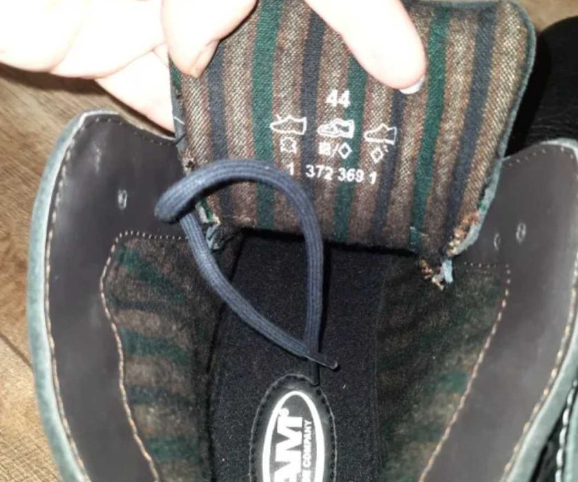 н.44 AM SHOE Mens Leather Lace Up Boots