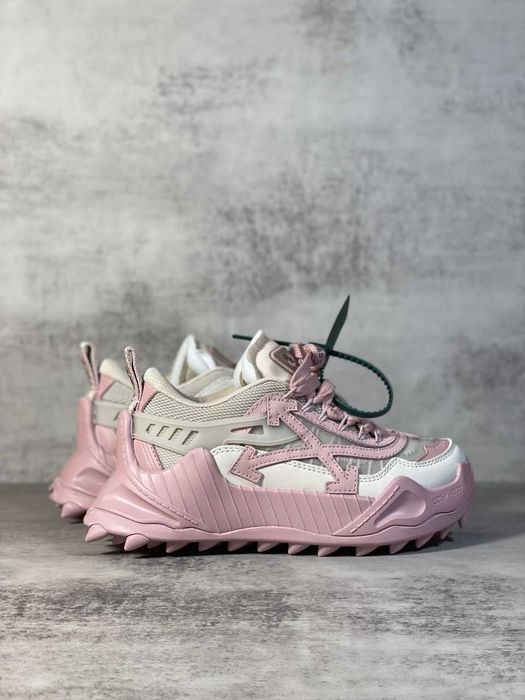 Adidasi OFF WHITE, Odsy 1000 SNEAKERS Premium din Piele / Beige Pink