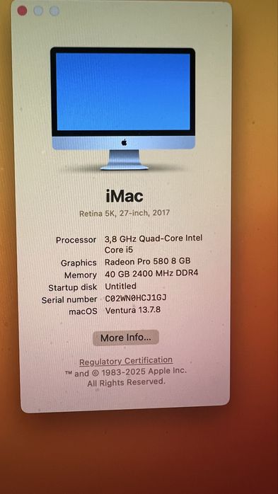 iMac retina 5K 27-inch 2017