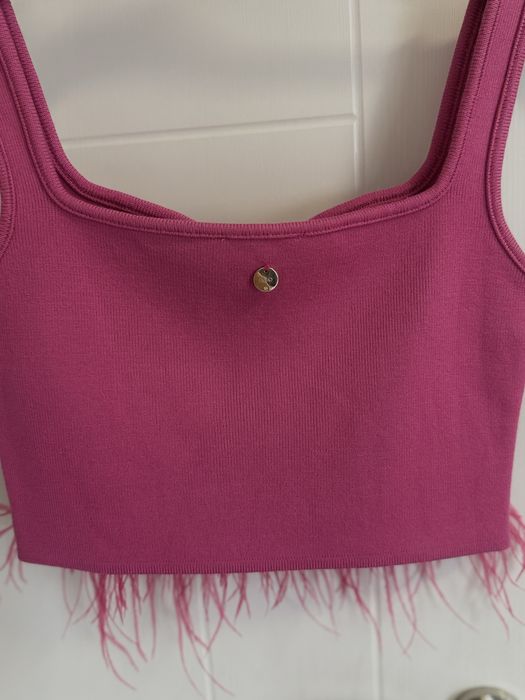 Топ с естествени пера Liu Jo