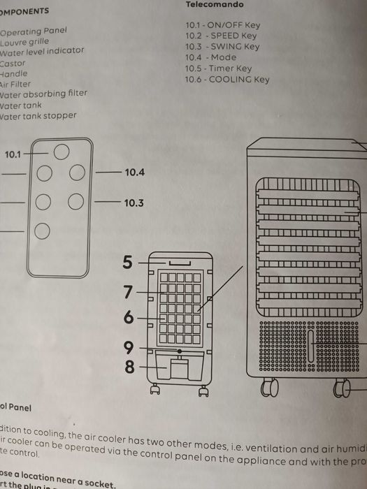 Мощен охладител 4 в 1 с 9.000 BTU с йонизатор,