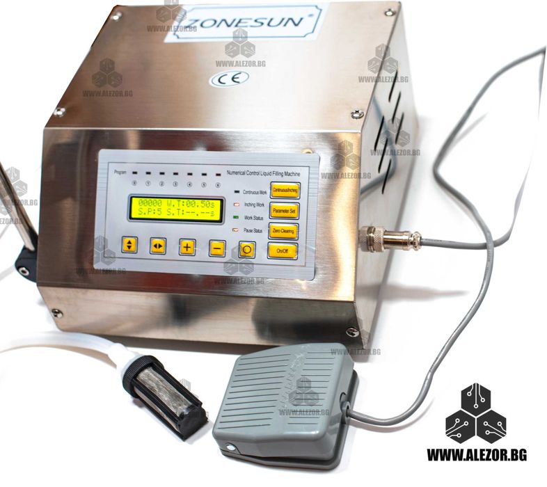 Дозираща машина за течности, 220 V, 10-3200мл с крачен педал, 20200129