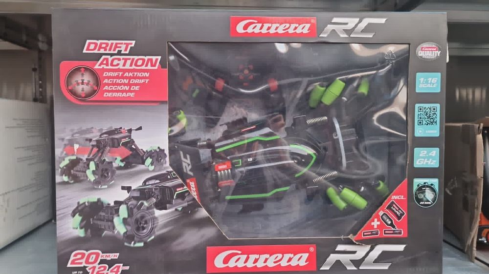 Masinuta RC CARRERA Drift, 2,4GHz, verde-negru, 20 km/h