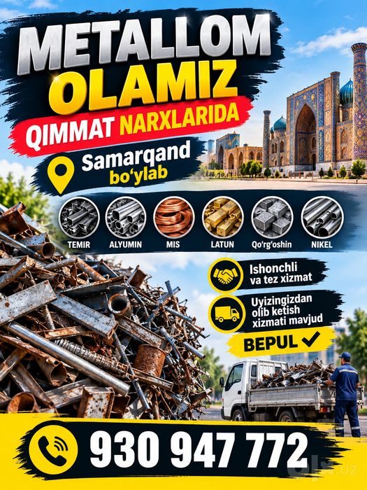 Metallom olamiz qimat narxlarida