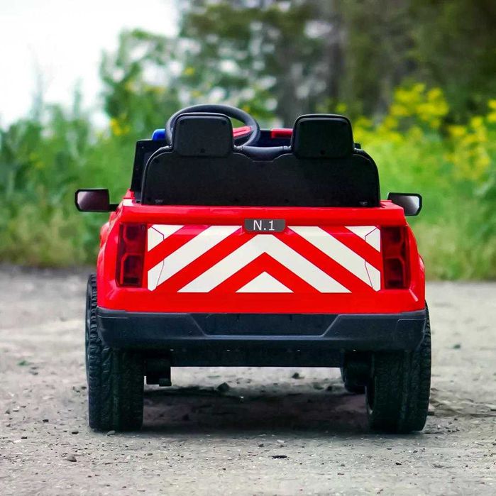 Masinuta electrica pentru 2 copii Kinderauto FirePatrol 4x200w, 24V