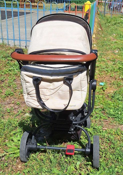 Бебешка Количка 3в1 Cangaroo Ellada бежова + 3 подаръка