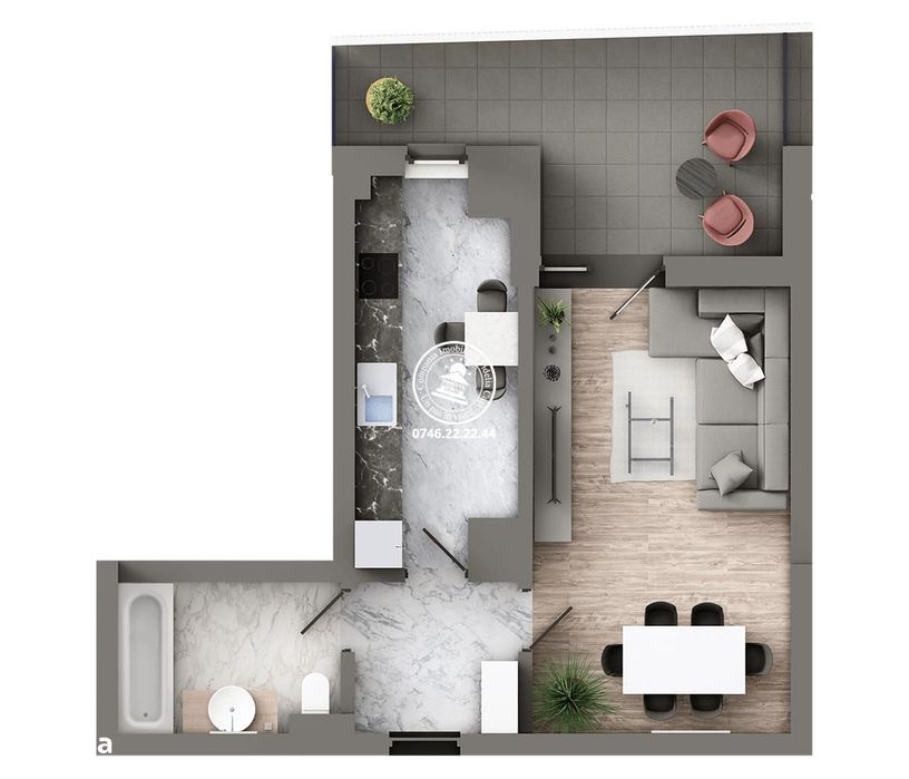 Apartament Nou 1 camere de vanzare Galata — fotografia 1