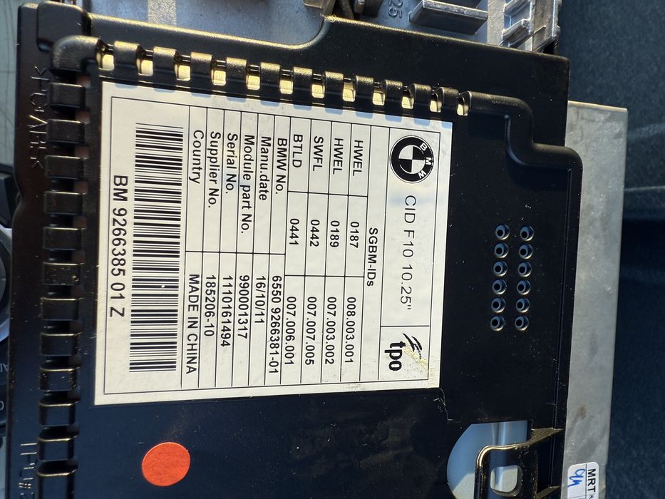 Navi / navigatie mare compelta bmw seria 5 f10 f11