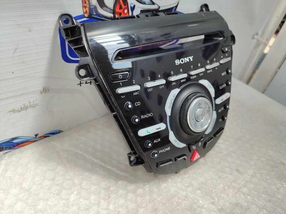 PANOU COMANDĂ RADIO SONY + CITITOR CD + BUTON AVARII / BLOCARE FORD B-MAX 2015 / 2012–2017 / COD OEM AV1T-18K811-SA (5E2)