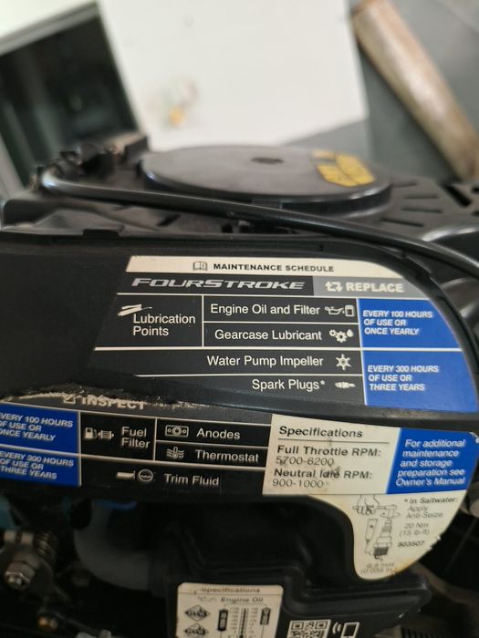 Motor Mercury 20cp injecție cisma scurtă mâner pornire sfoară 2018 pre