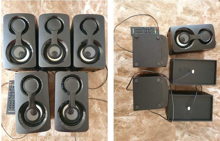 Boxe 5.1 SoundRise 51105W perfect funcțională - Model:  SRXS - 51105 W