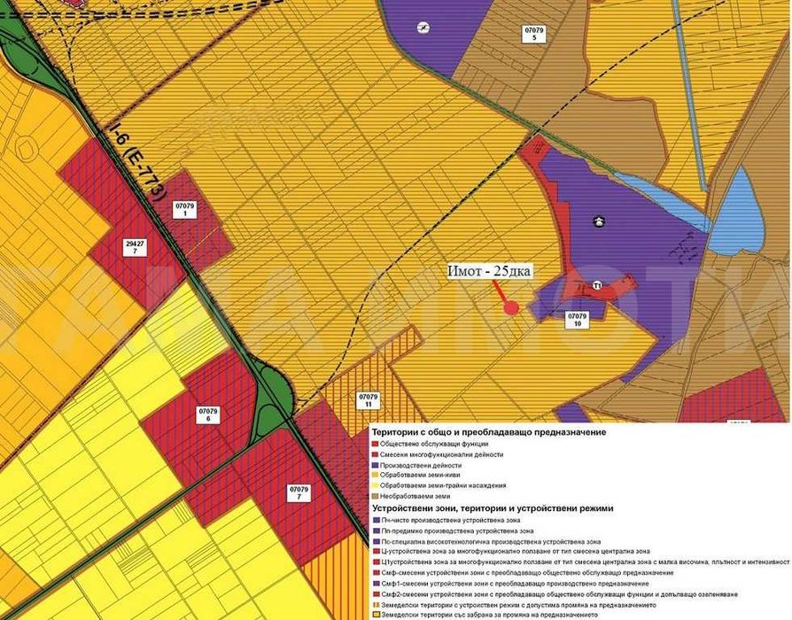 Продава се Парцел в Бургас, Изгрев - 24995 кв.м за 32 €/кв.м - Снимка #3