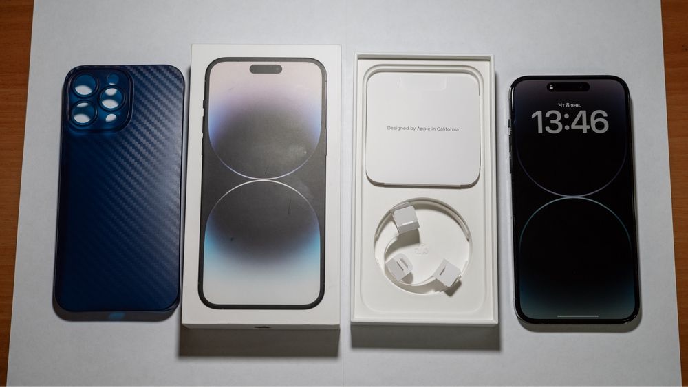 Iphone 14 Pro Max, 512GB, Черный, АКБ - 79%, Не вскрывался.  9/10