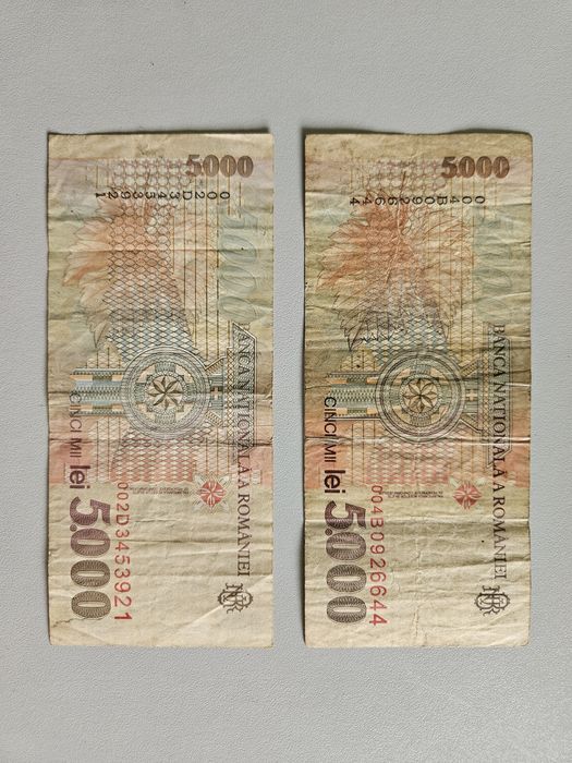 Bancnote colectie 5000 lei 1998