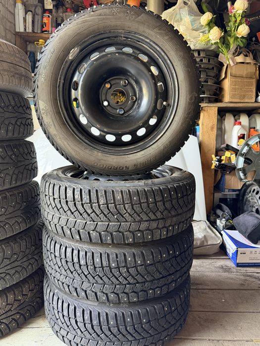 Продам диски с резиной R16 , 5/112 зима
