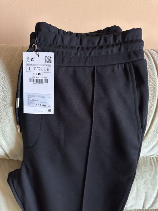 Pantaloni noi casual Zara marimea L pret fix