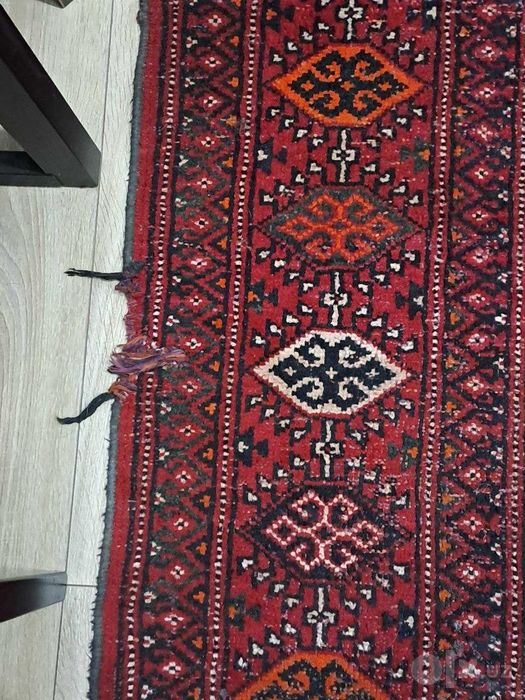 Туркменский старинный ковер ручной работы .