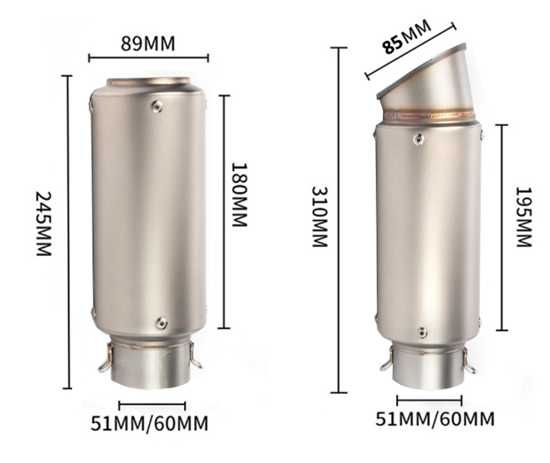 Спортно гърне за пистов мотор sc project 36-51 или 60mm универсално