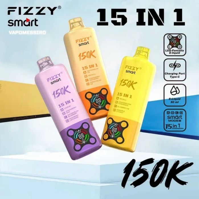 Vape 15 arome in 1 Fizzy Smart !