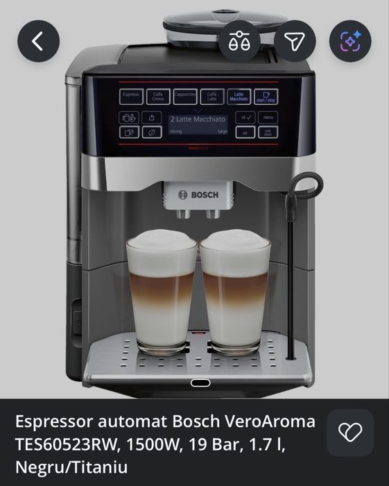 Vand Espressor automat Bosch VeroAroma