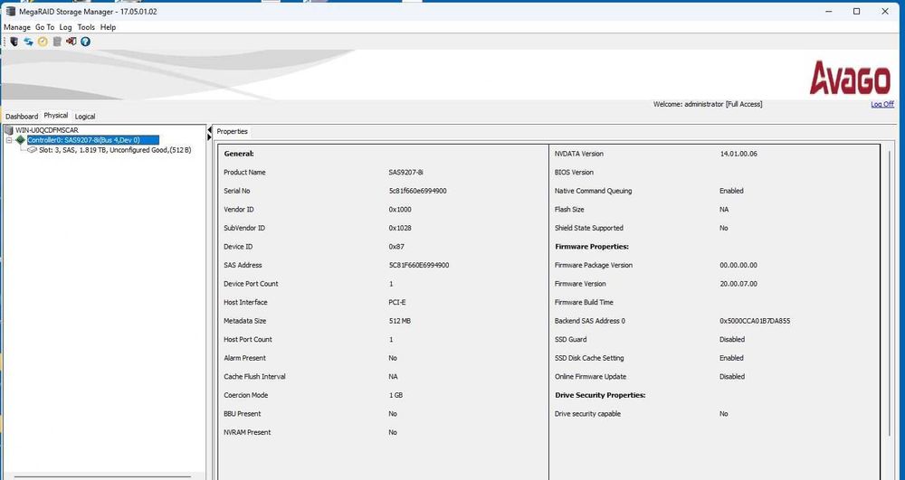 Raid контролери DELL Perc H700, H710, H310, H200 It mode