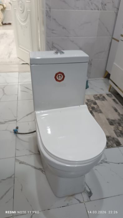 Унитаз және душ шлангасы