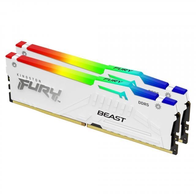 Kingston fury beast white rgb 32gb (2x16) 6000mt/s ddr5