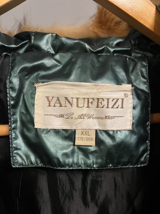 Дамско зимно яке със заешки пух