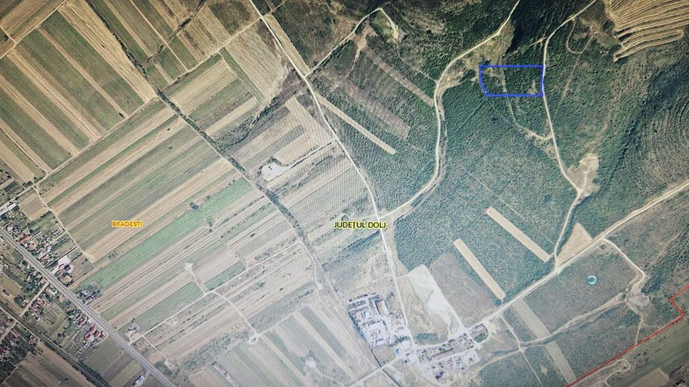 Teren extravilan 11.800 mp – Brădești, jud. Dolj – ideal investiție panouri fotovoltaice / viticultură / livadă