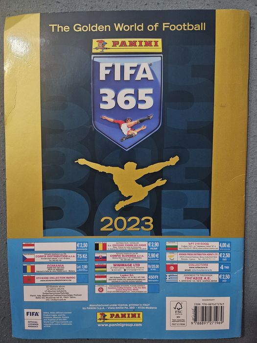 Album fotbal Panini fifa 365,anul 2023
