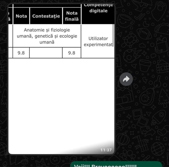 Meditații BAC BIOLOGIE - Anatomie și Fiziologie