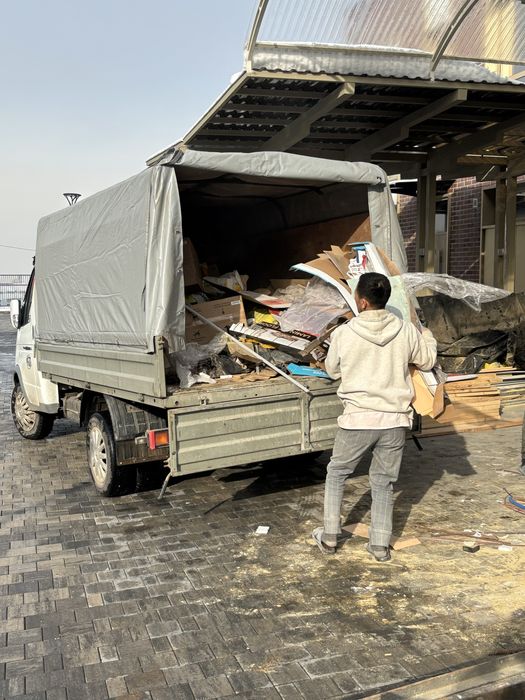 Вывоз строительного мусора, мебели, хлама Газель