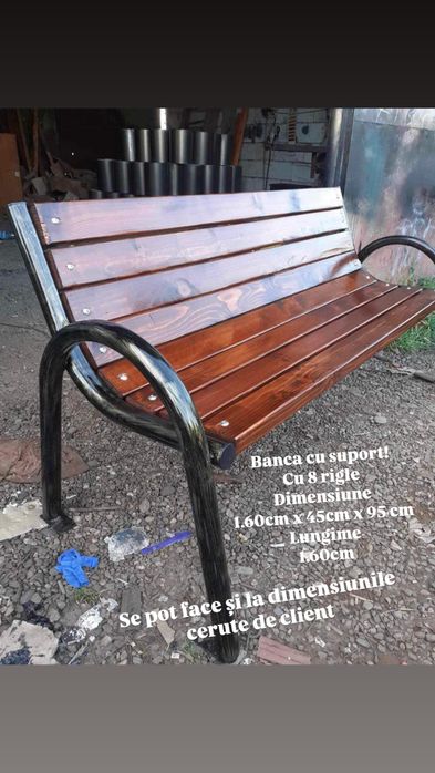 Set picioare banca din teava fi 48