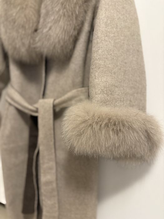 Palton alpaca si vulpe M
