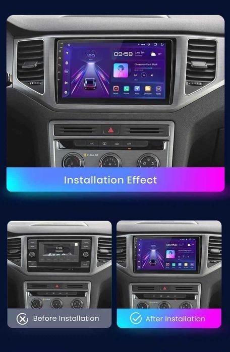 Volkswagen Jetta MK7 2018 - 2021 Мултимедия Навигация Android