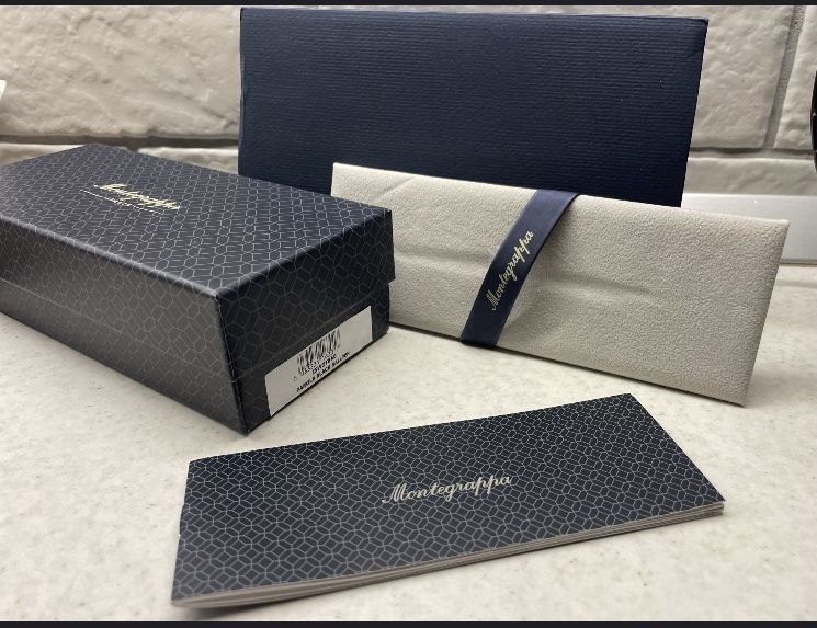 PIX Montegrappa NOU PAROLA Negru full box plus rezerva