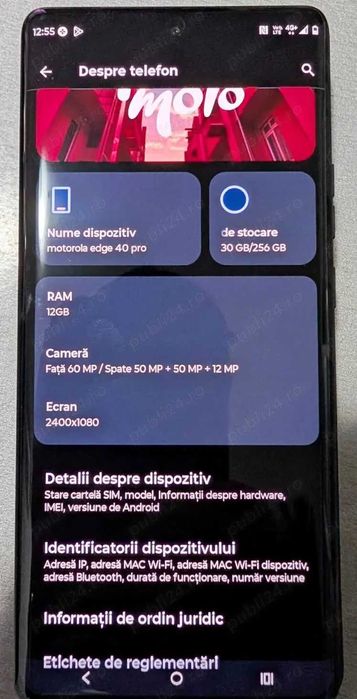 Vand Motorola Edge 40Pro