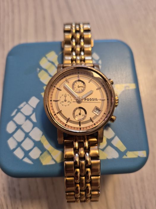 Vamd ceas Fossil dama auriu/roz