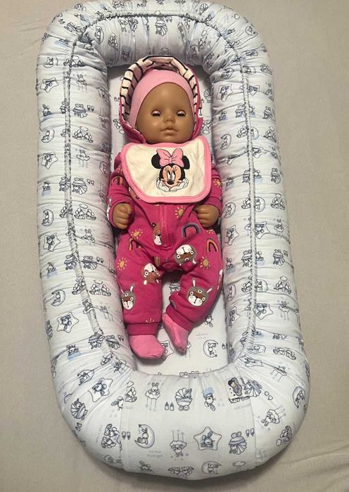 Babynest din bumbac organic pentru bebelusi
