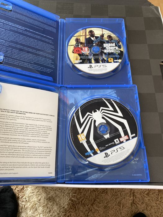 Vand spider-man 2 si gtv 5 pentru ps 5