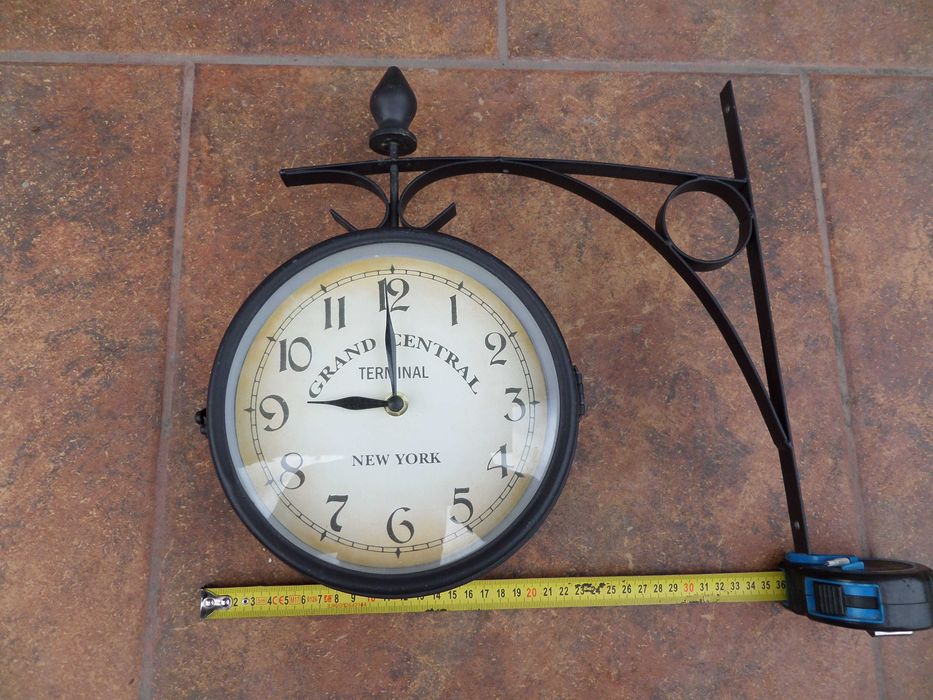 Ceas dublu New York Grand central terminal mare 20 cm ceasul 36cm tot