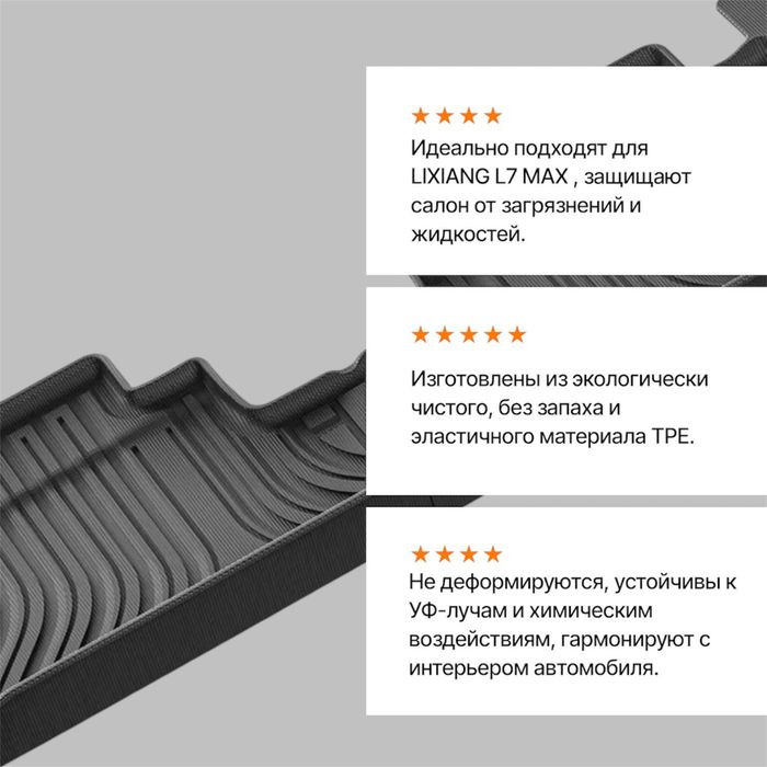 Резиновый салон полик для Lixiang L7 MAX от «LuxwayShop»