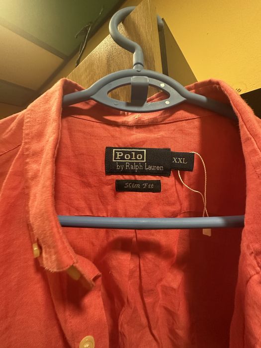 Polo Ralph Lauren Мъжка риза XXL Slim fit ленена