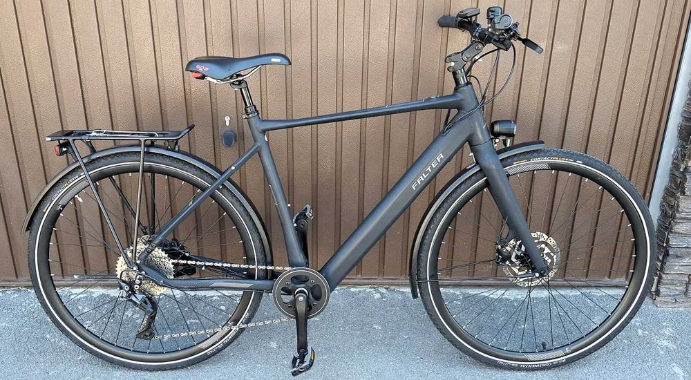Bicicleta electrica Hybrid produsa in Germania  - FALTER  E9.0  Urban 2023, doar 19,5 kg, afisaj LED