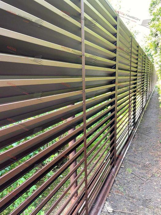 Забор жалюзи из металла