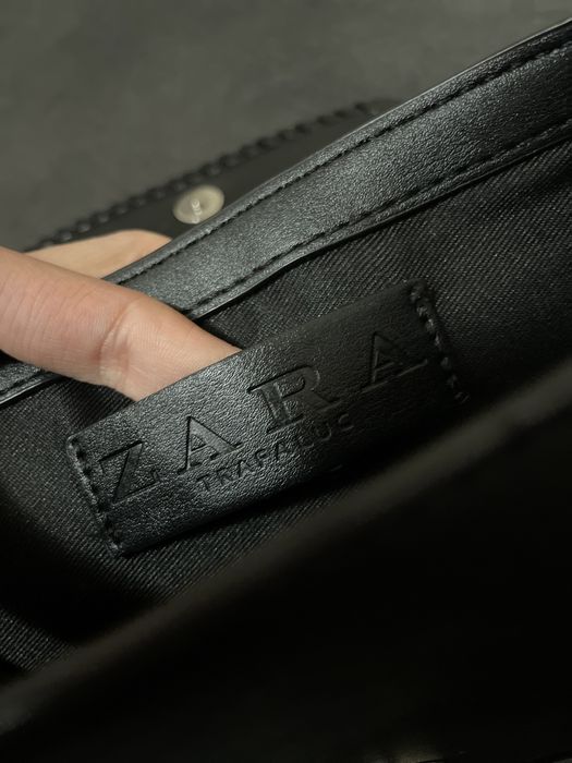 Малка кожена дамска чанта Zara